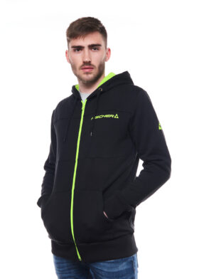 Duks muški LOGO HOODY JACKET BLACK Fischer