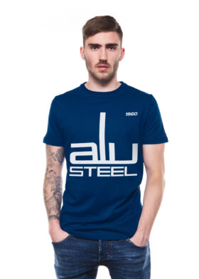Majica muška ALU STEEL - RETRO BIG T-SHIRT NIGHTBLUE Fischer
