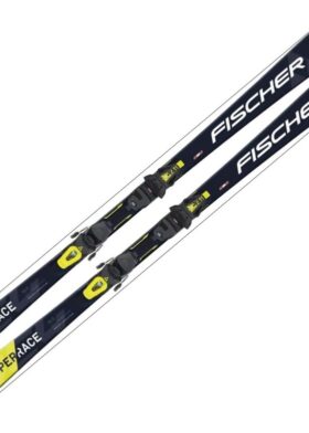 Set RC4 SUPER RACE M-TRACK + RS11 GW POWERRAIL BRAKE 78 [G] SOLID BLACK /ANTHRACITE Fischer