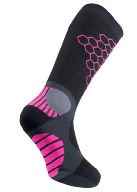 Čarape COMFORT PFI 70 BLACK/PINK BootDoc