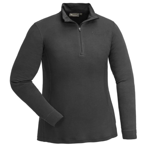 Majica dugih rukava ženska Abisko Merino HALF ZIP W Pinewood